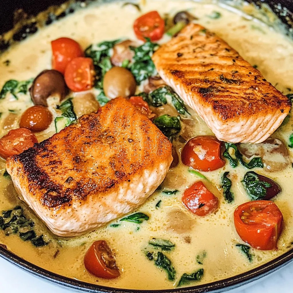 Cremiger toskanischer Lachs