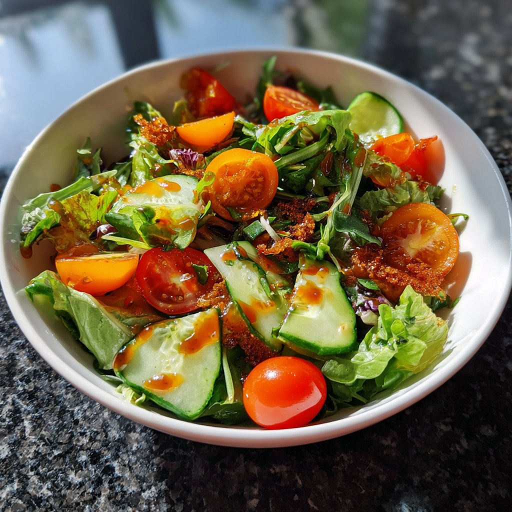 Grill Beilagen Salat Mit Essig Öl Dressing