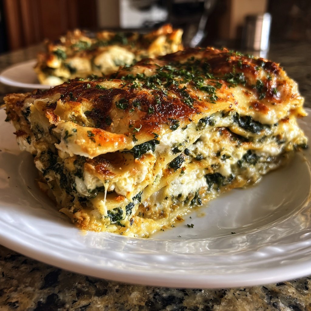 Lasagne mit Spinat und Ricotta