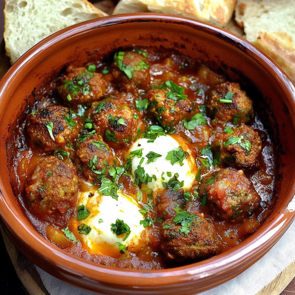 Marokkanische Fleischbällchen (Fleischbällchen-Tajine)