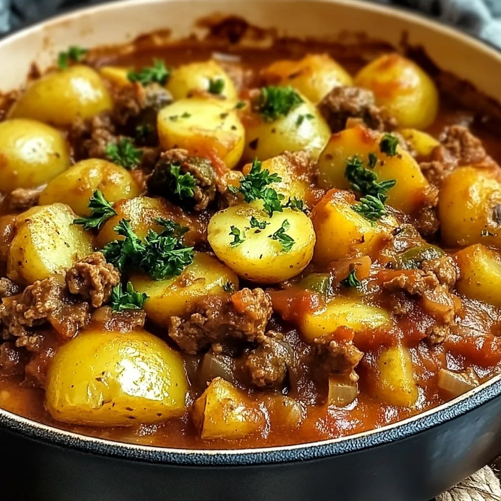 Würzige Kartoffel-Rosenkohl-Pfanne