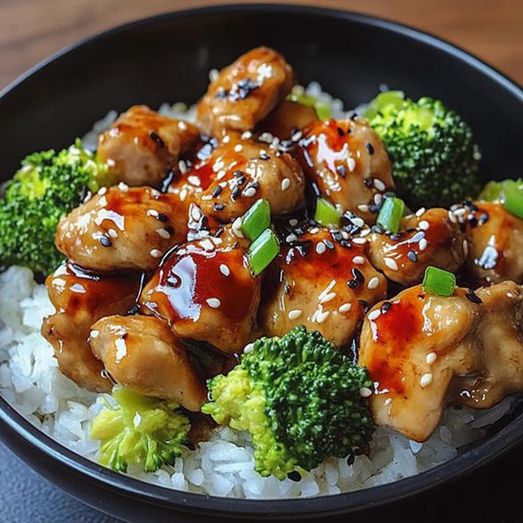 Gesundes Chicken Teriyaki mit Brokkoli und Reis – So lecker!