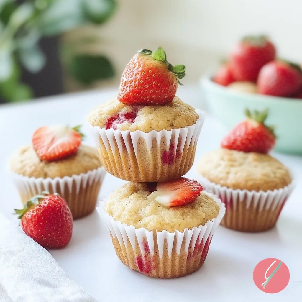 Zuckerfreie Erdbeer-Bananen-Muffins für Babys & Kleinkinder