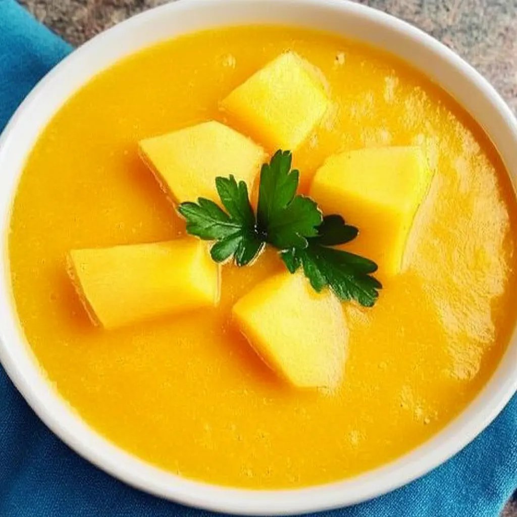 Kürbis-Mango-Suppe