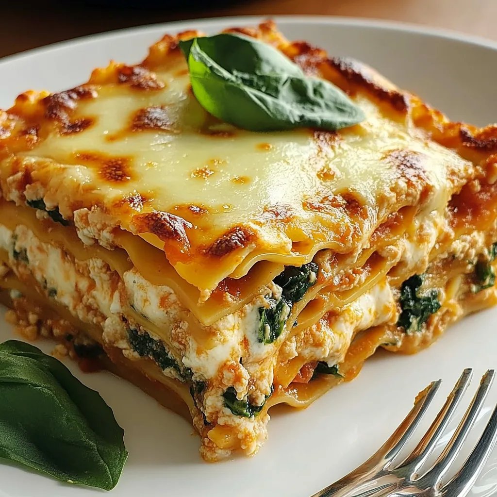 Kürbis Spinat Lasagne