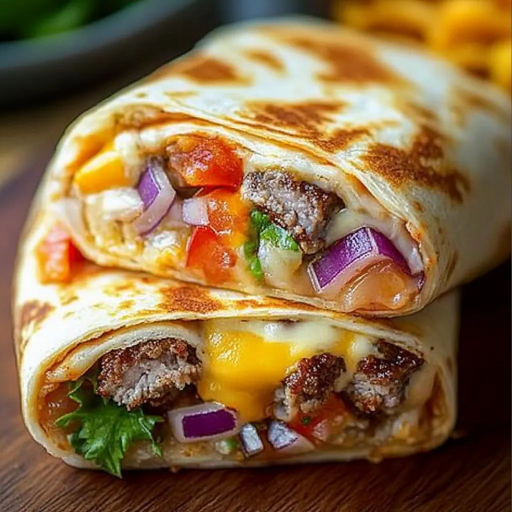 Cheeseburger-Wraps