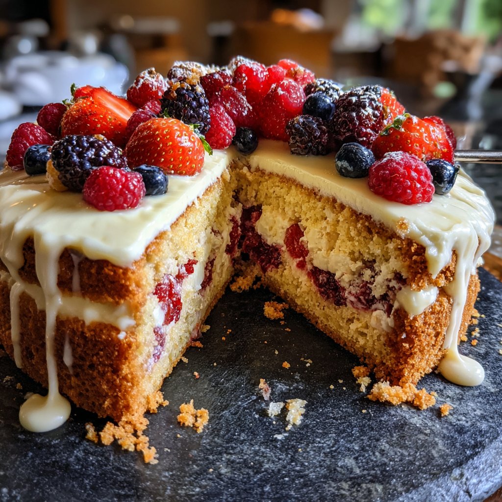 Blechkuchen mit Quarkcreme