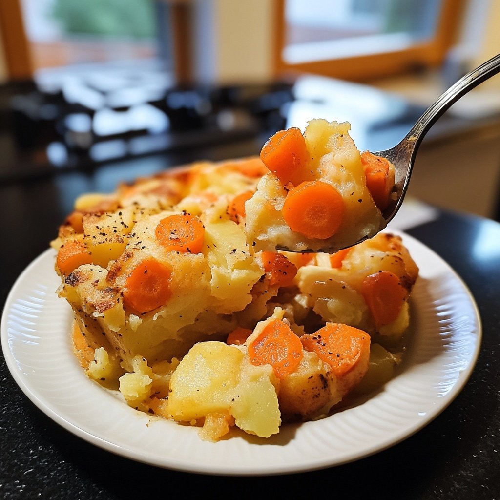 Möhren untereinander – Möhren-Kartoffeln-Eintopf
