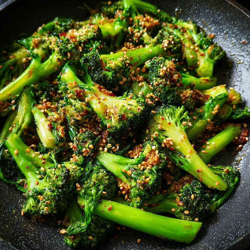 Brokkoli Pfanne Mit Sesam
