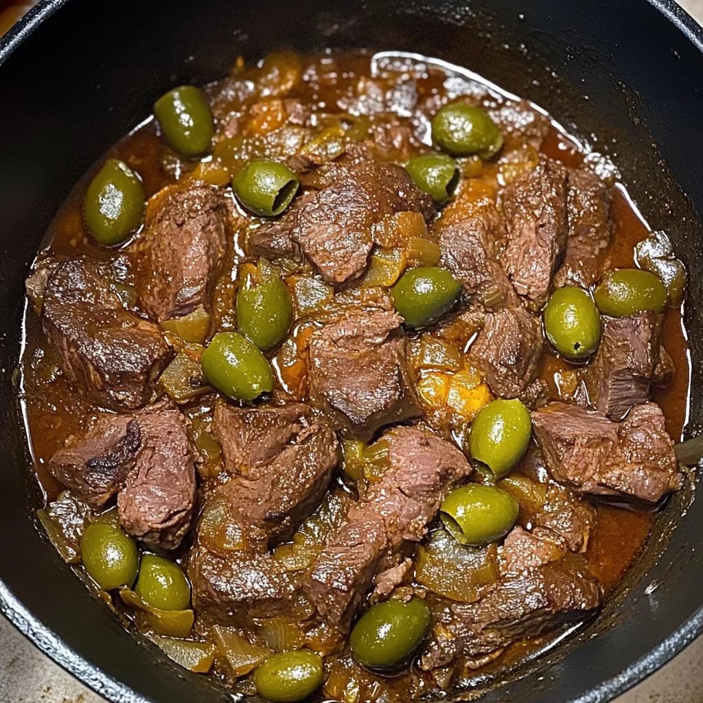 Sauté de veau aux olives