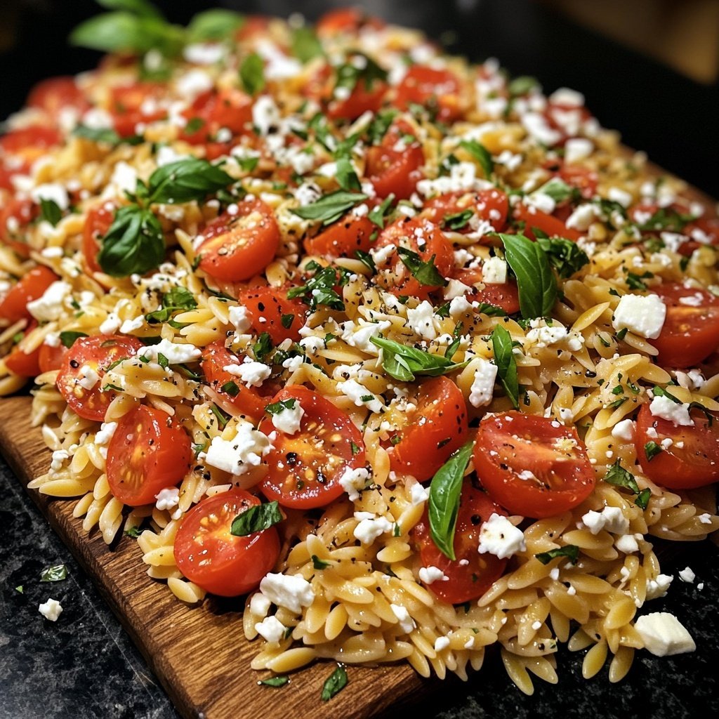 Italienischer Orzo Nudelsalat