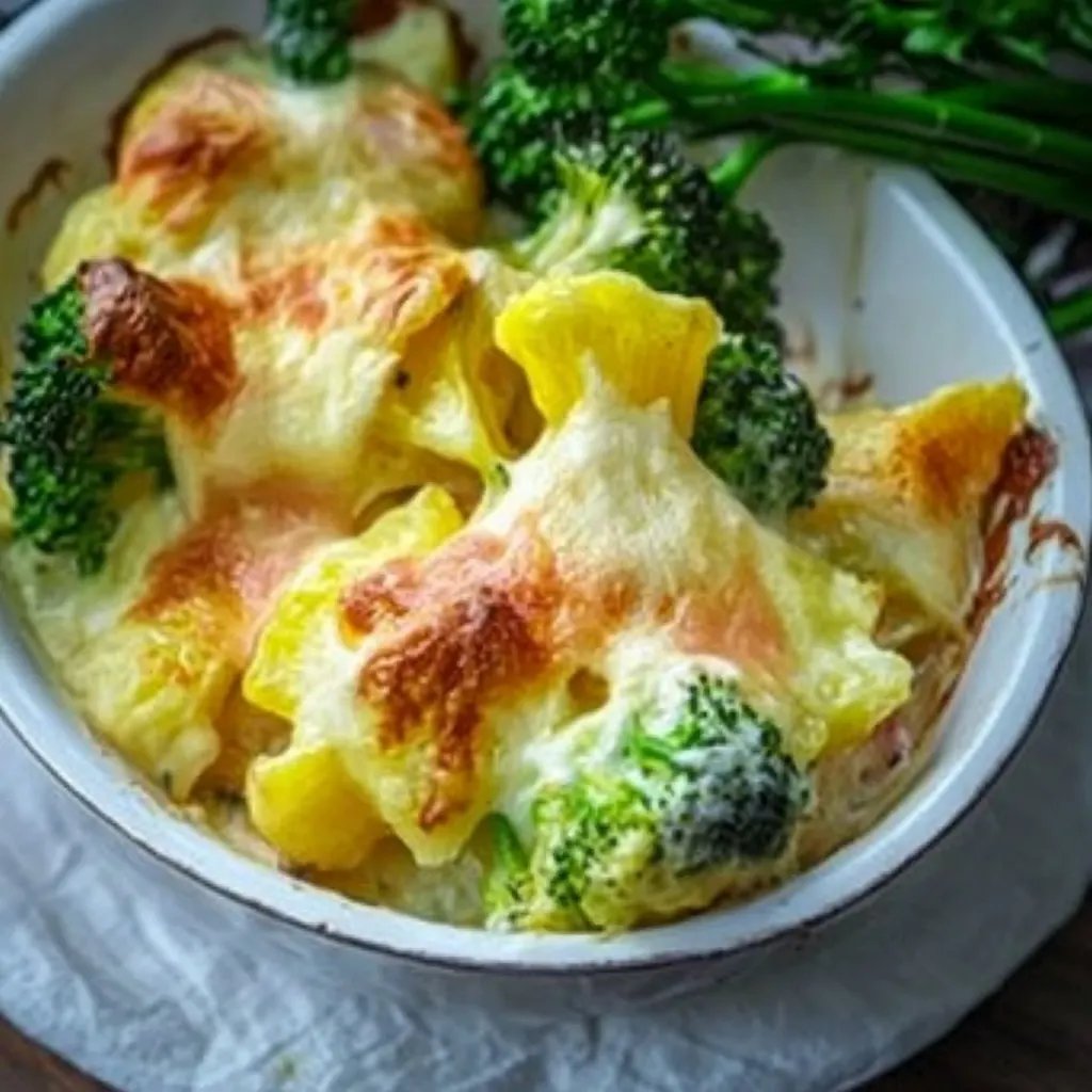 Blumenkohl Brokkoli Auflauf mit Kartoffel
