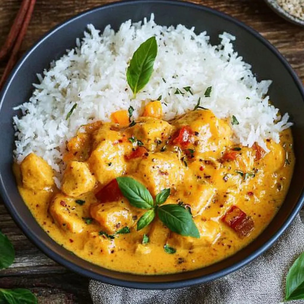 Einfaches Kürbis Curry mit Kokosmilch