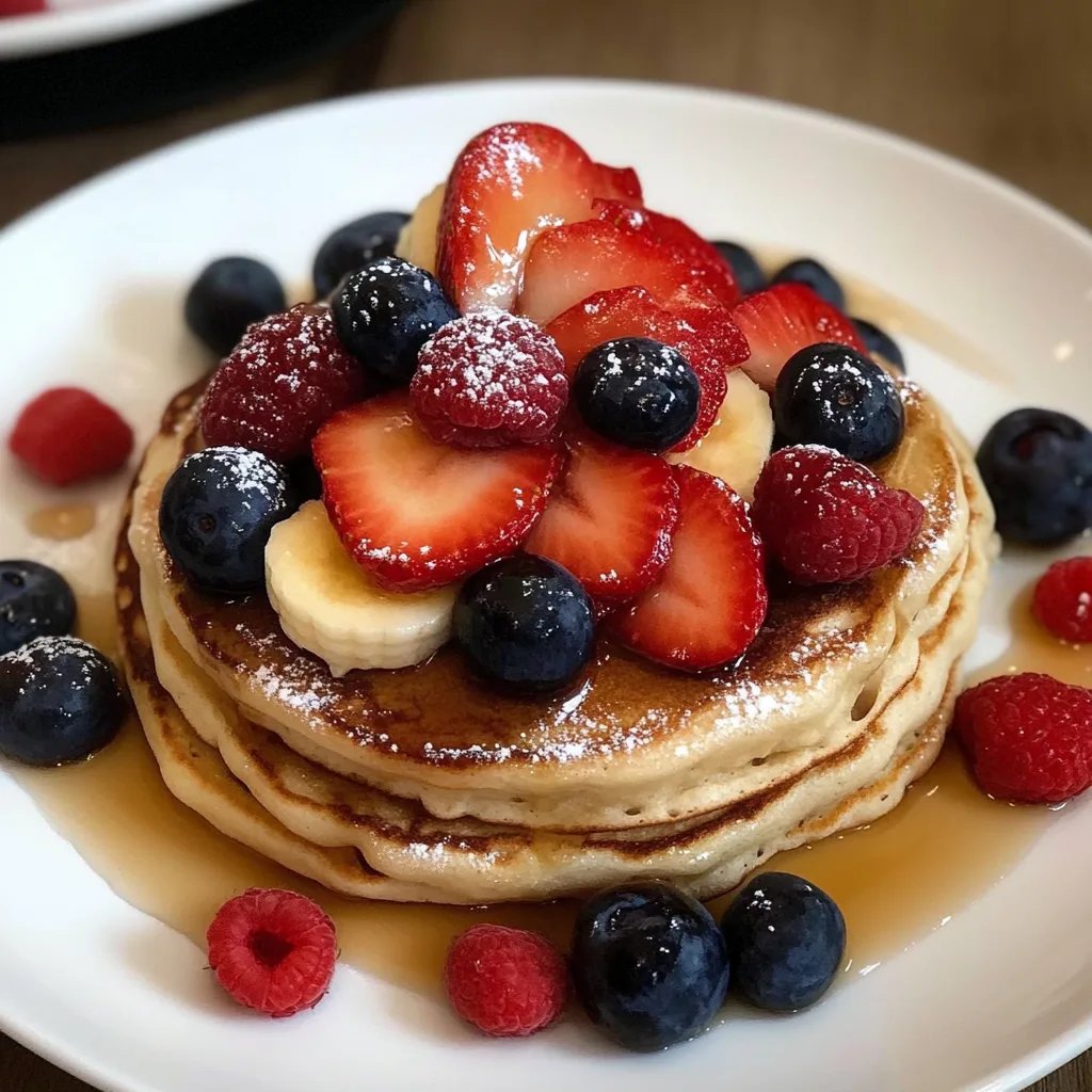 Pfannkuchen mit Früchten